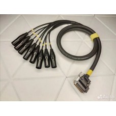 154-MCY-8P    Dsub 25pin <=> 8 XLR 3pin  штекер Gabreal AM AWG24 U/F 8p PVC